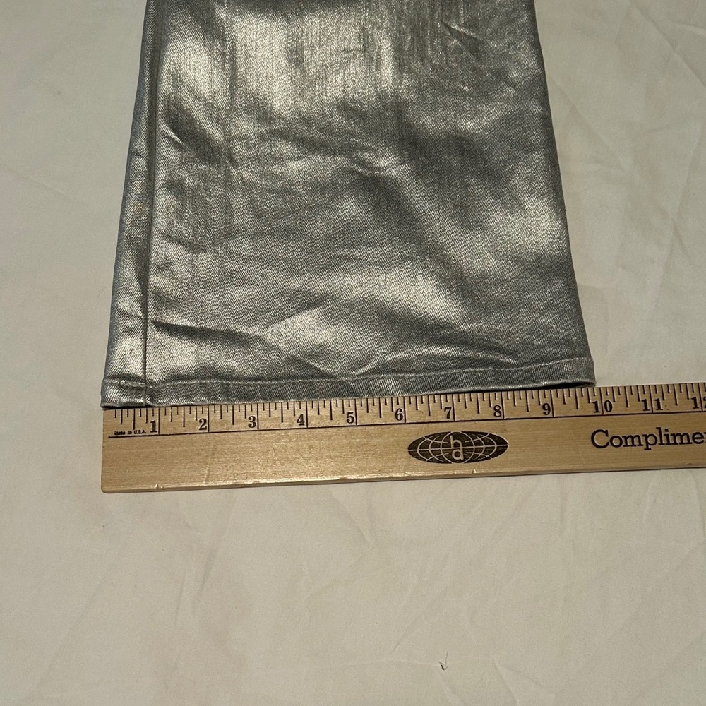 EVERY Silver Metallic High Rise Wide Leg Pants Women's Size‎ 0 - Picture 13 of 13